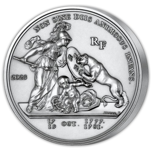 美国自由纪念章240周年》1/2公斤高浮雕仿古银币- ICL