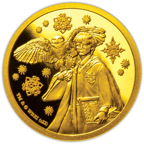 2022 SM Harry Potter Winter 0.5G Gold Coin in Blister - ICL