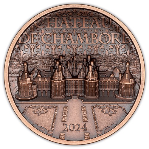 香波尔城堡》超高浮雕仿古铜币- ICL